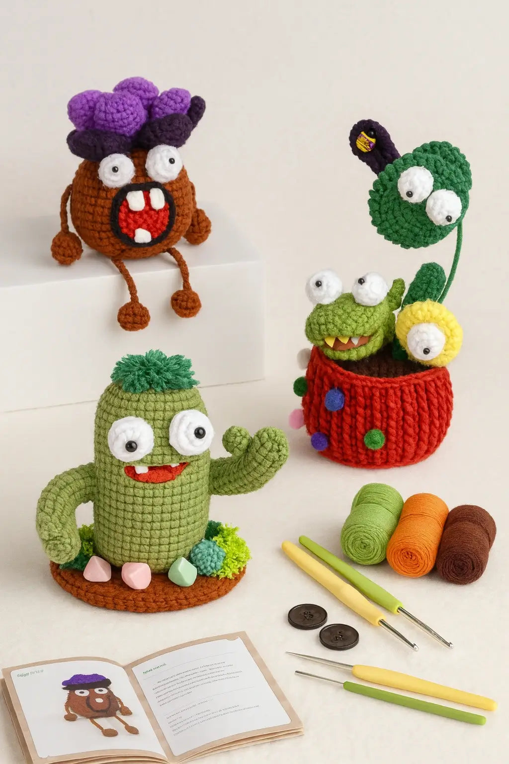 Kit Crochet Débutant - Citrouille Halloween