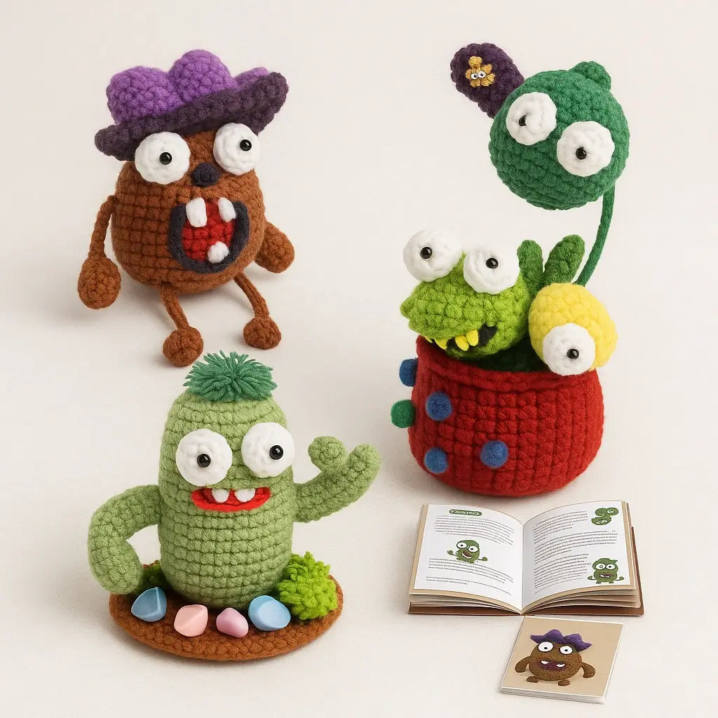 Kit Crochet Amigurumi - Citrouille Halloween