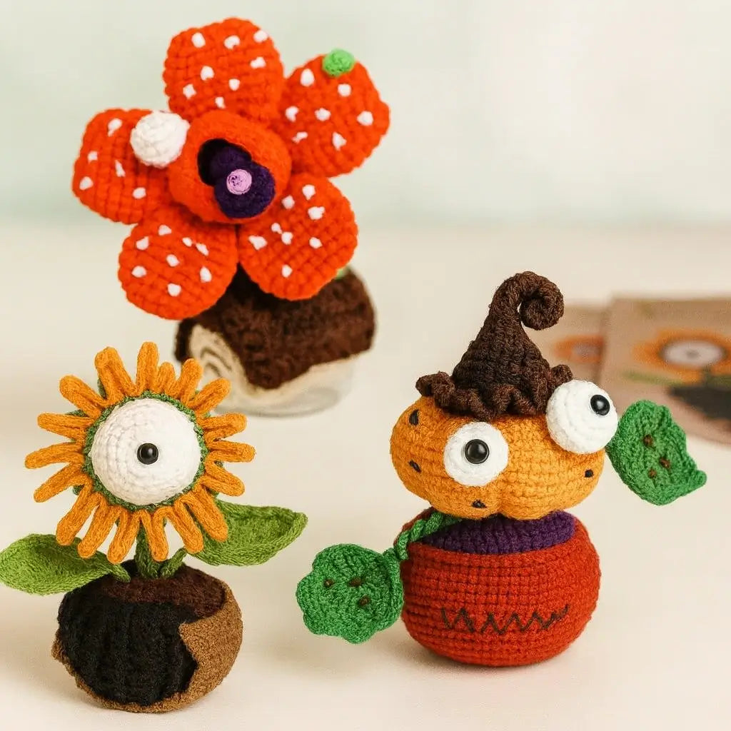 Kit Crochet Débutant - Citrouille Halloween