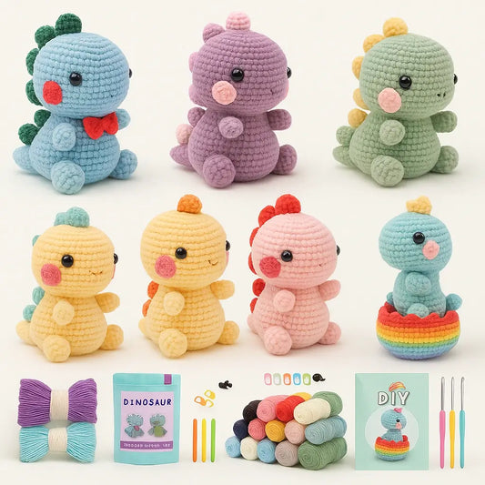Kit Crochet Débutant - Dinosaure