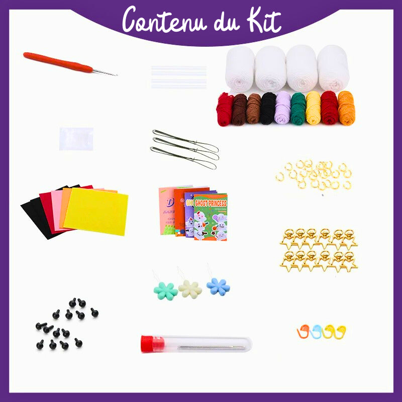 Kit Crochet Débutant Fantôme Contenu