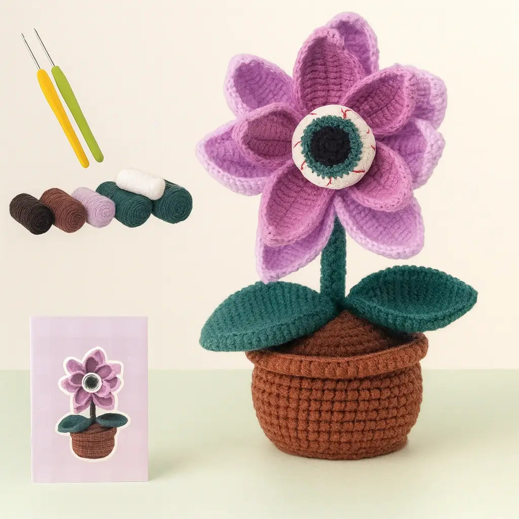 Kit Crochet Amigurumi - Citrouille Halloween