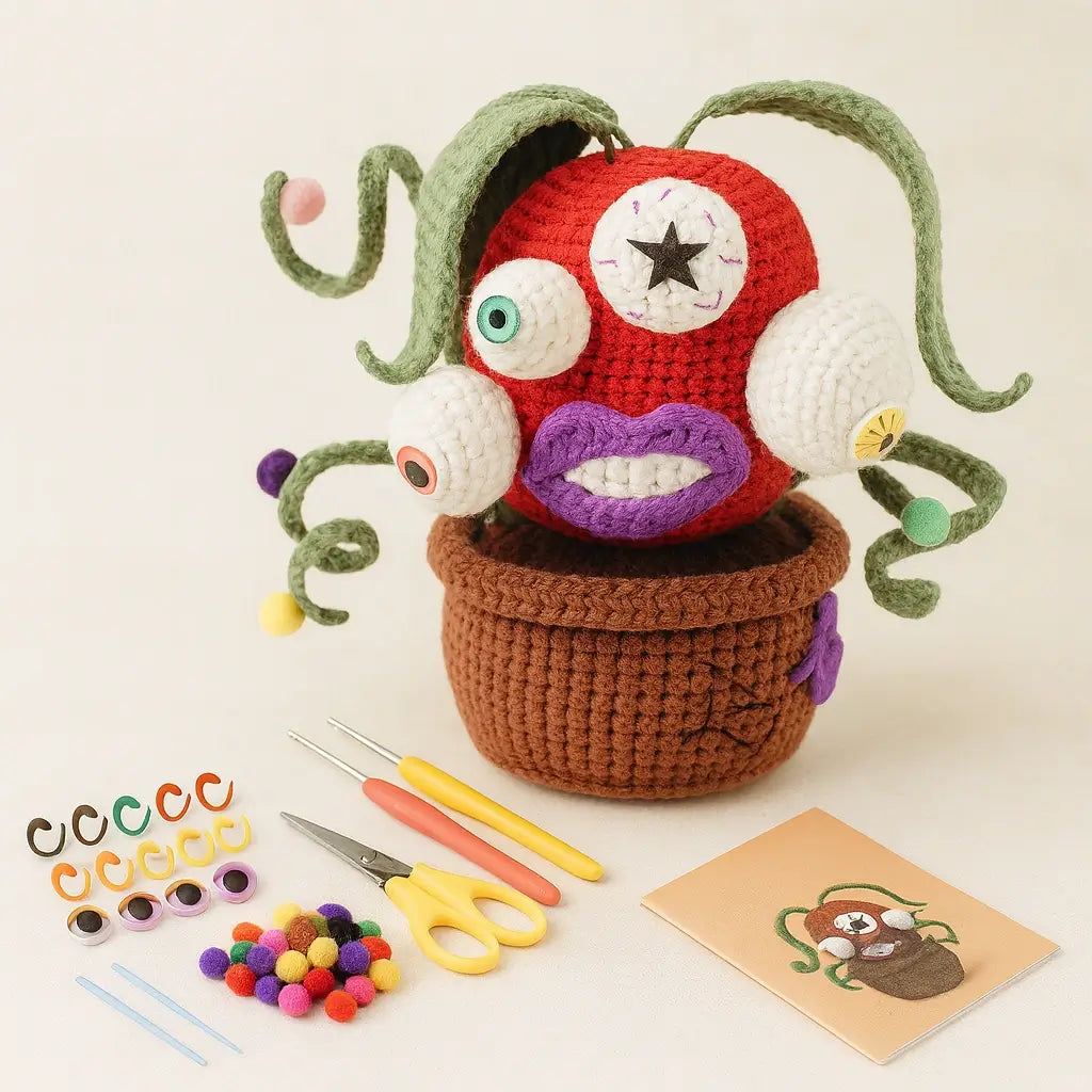 Kit Crochet Amigurumi - Citrouille Halloween