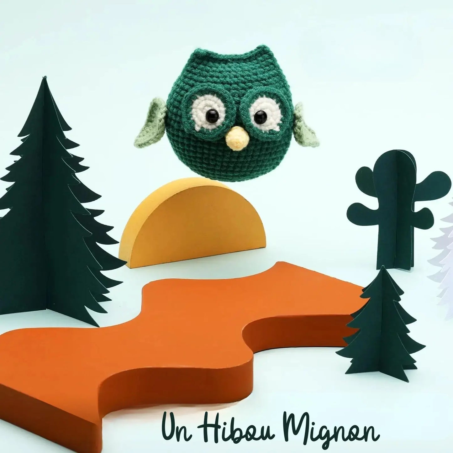 Kit Crochet Amigurumi - Mini Hibou