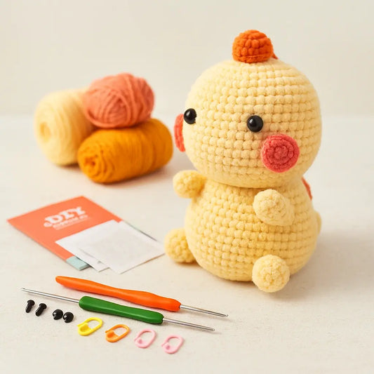 Kit Crochet Dinosaure Jaune