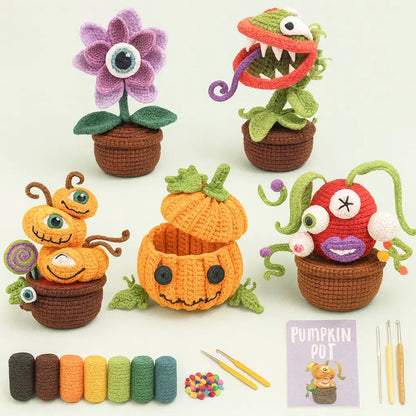 Kit Crochet Citrouille Halloween