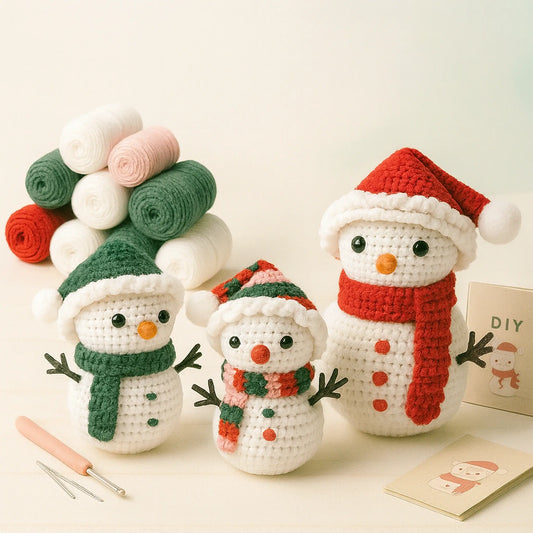 Kit Crochet Amigurumi - Bonhomme de neige